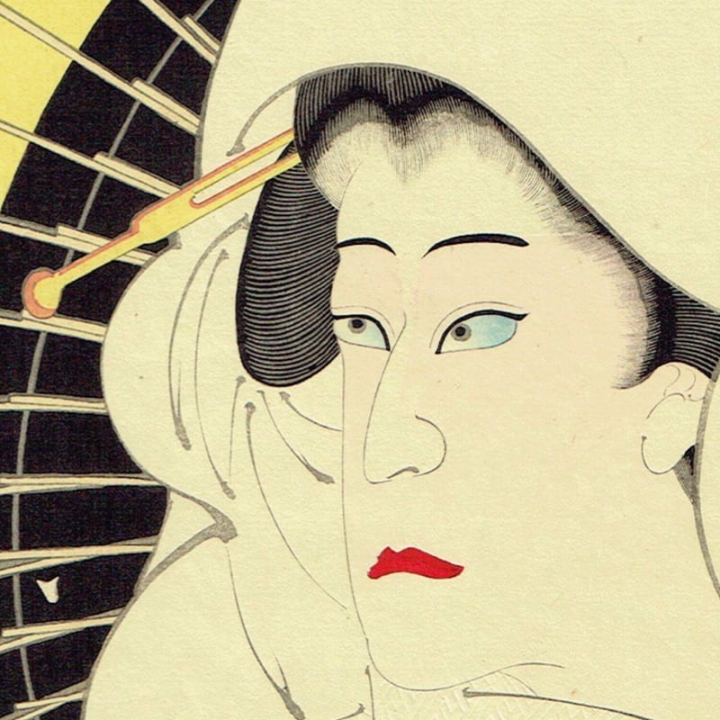 右田年英(梧斎)「歌舞伎座新 狂言所作事 鷺娘」明治25年(1892 右田年英(梧斎)「歌舞伎座新 狂言所作事 鷺娘」明治25年(1892