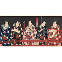 豊国三代「五条之橋見立弁慶」安政2年【浮世絵】