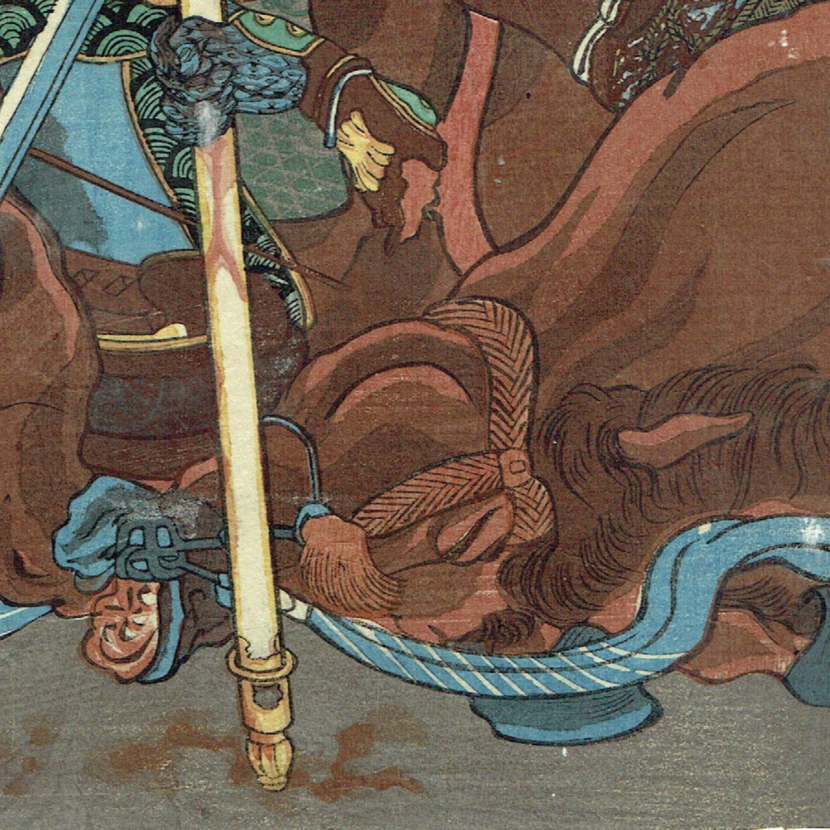 歌川国芳 「英雄大倭十二士 丑 山本勘助入道道鬼」嘉永7年(1854