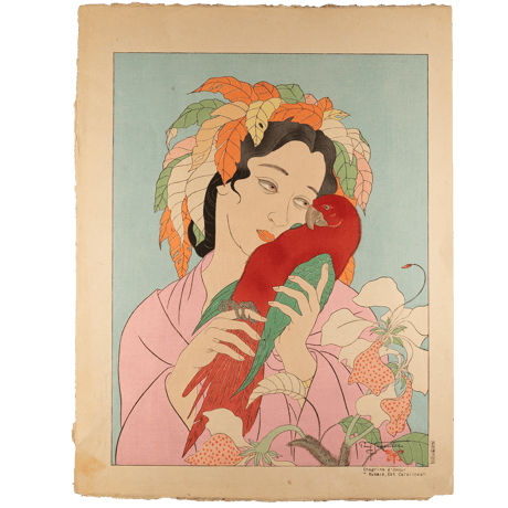 ポール・ジャクレー「失恋、東カロリン諸島」昭和15年（1940【浮世絵】