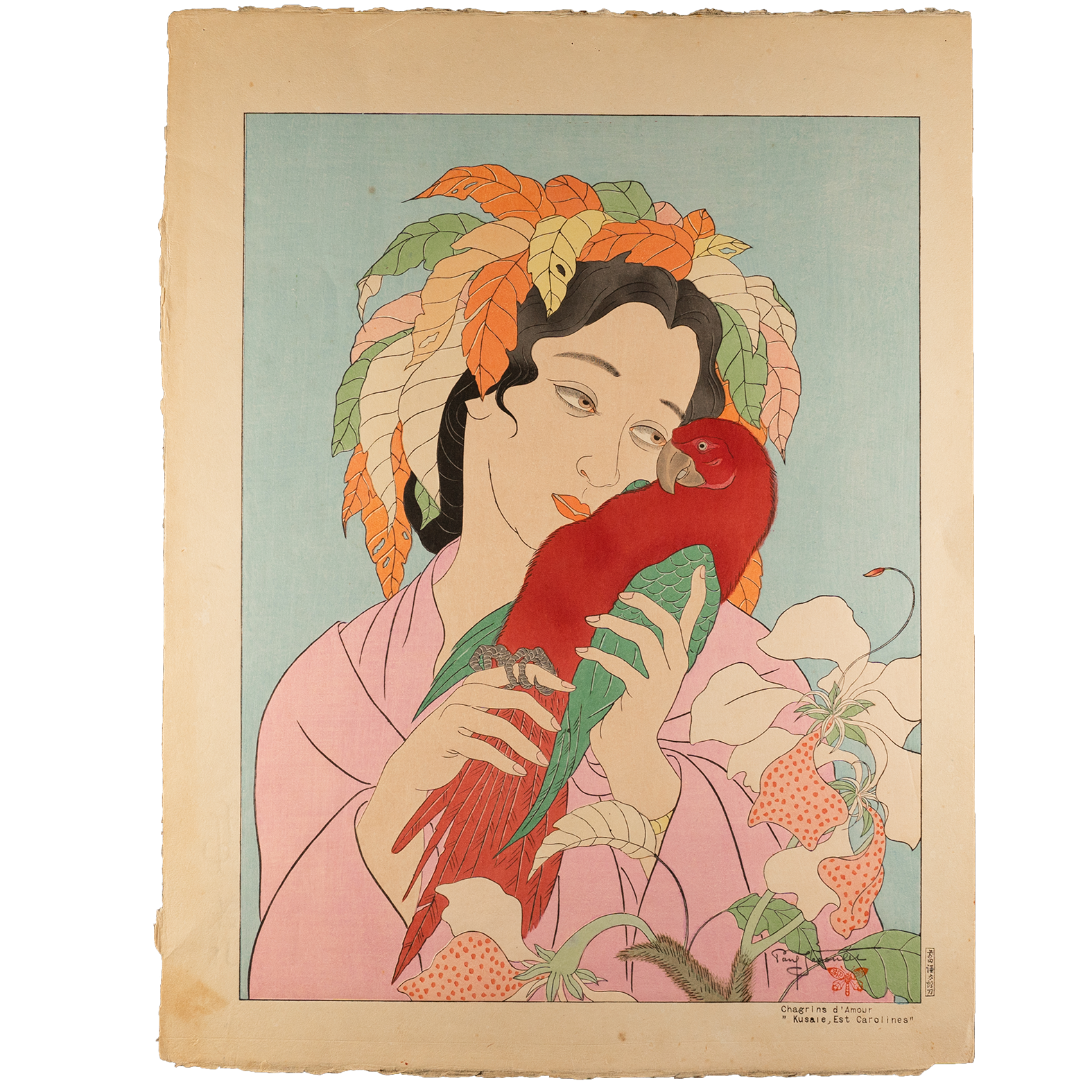 ポール・ジャクレー「失恋、東カロリン諸島」昭和15年（1940【浮世絵