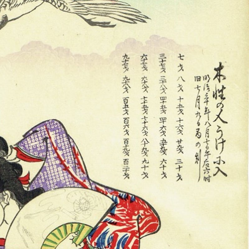 河鍋暁斎「七福神酒宴之図」明治15年【浮世絵】 | 浮世絵販売