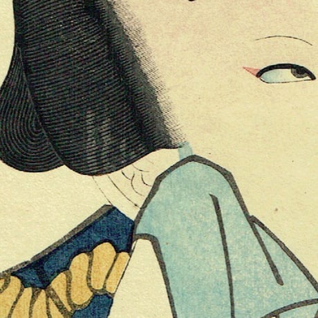 豊国三代「近世水滸伝 井岡の捨五郎 沢村訥升」文久2年（1862）【浮世絵】