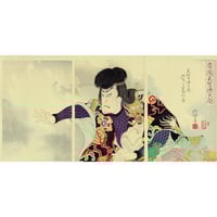豊原国周「朝帰雁の五人連 中村芝翫」文久3年【浮世絵】 | 浮世絵販売