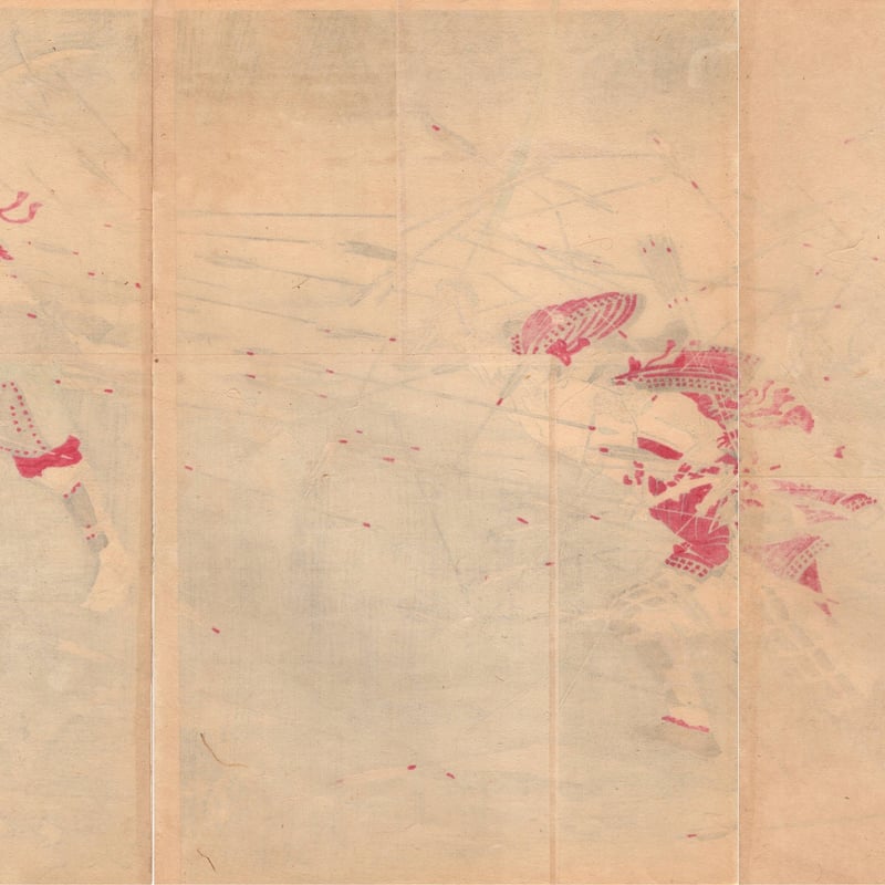 尾形月耕「楠正行 四條畷忠戦之図」明治36年【浮世絵】 | 浮世絵販売