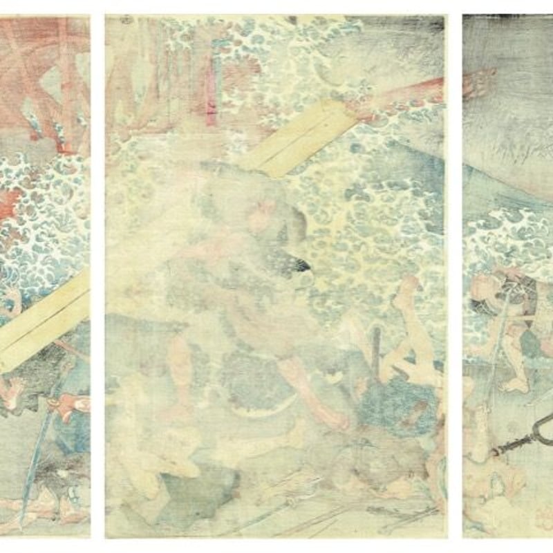 歌川国芳「美盾八競 晴嵐」弘化2〜3年（1845-46）【浮世絵】 | 浮世絵