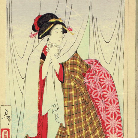月岡芳年「新撰東錦絵 白木屋於駒の話」明治19年(1886)【浮世絵】