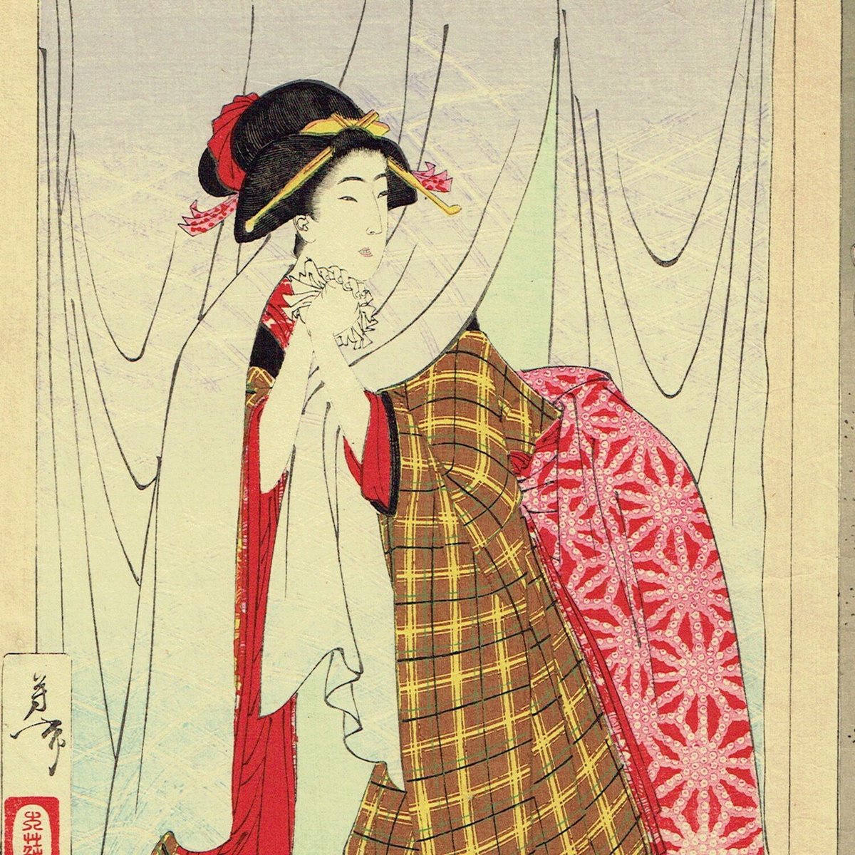 月岡芳年「新撰東錦絵 白木屋於駒の話」明治19年(1886)【浮世絵 月岡芳年「新撰東錦絵 白木屋於駒の話」明治19年(1886)【浮世絵
