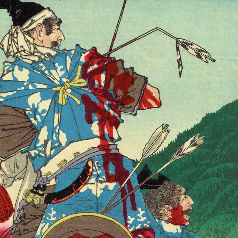 月岡芳年「芳年武者无類 畠山庄司重忠」明治16年（1883）【浮世絵