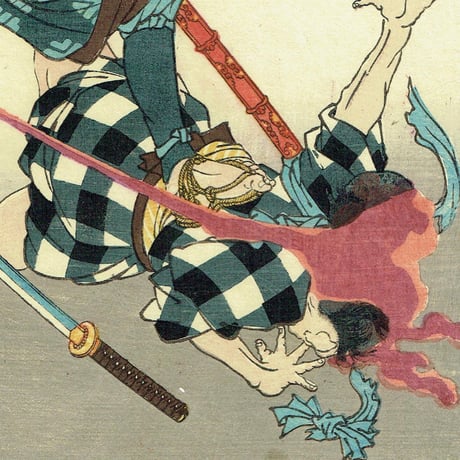 月岡芳年「近世侠義伝　新待勘太」慶応元年【浮世絵】