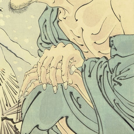 月岡芳年「雪月花の内 岩倉の宗玄 尾上梅幸」明治23年【浮世絵】