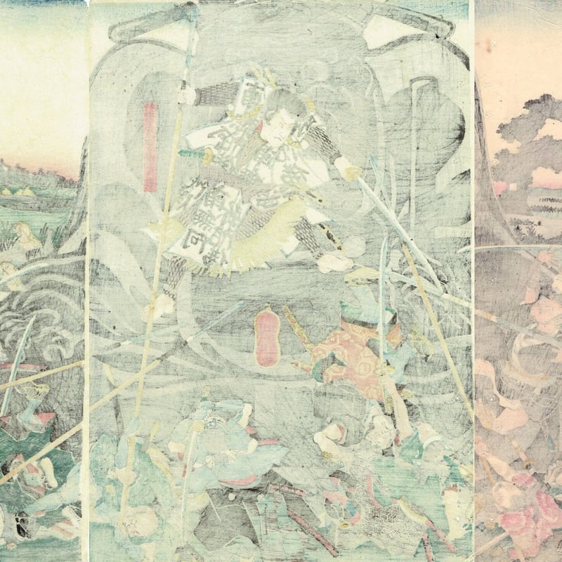 歌川芳虎 「合法ヶ辻仇討ノ図」嘉永頃(1848頃)【浮世絵 歌川芳虎 「合法ヶ辻仇討ノ図」嘉永頃(1848頃)【浮世絵