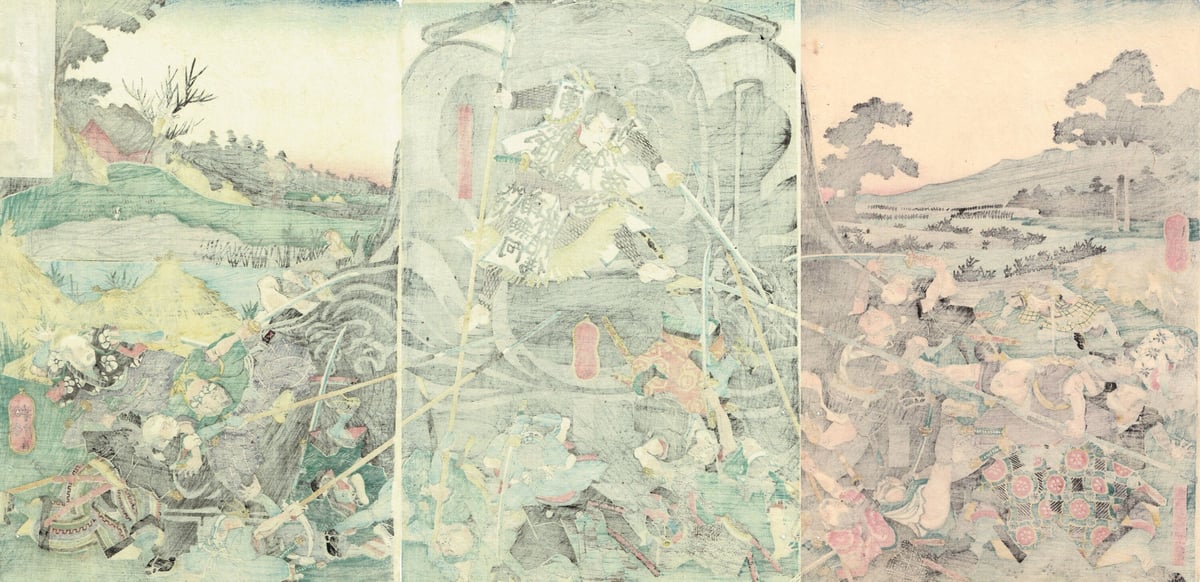 歌川芳虎 「合法ヶ辻仇討ノ図」嘉永頃(1848頃)【浮世絵 歌川芳虎 「合法ヶ辻仇討ノ図」嘉永頃(1848頃)【浮世絵