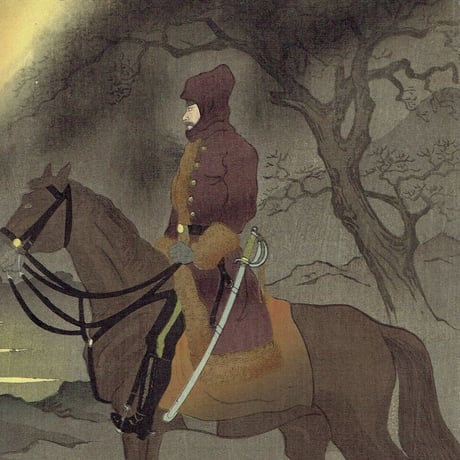 宣親「牛荘城附近之図」明治28年（1895）【浮世絵】
