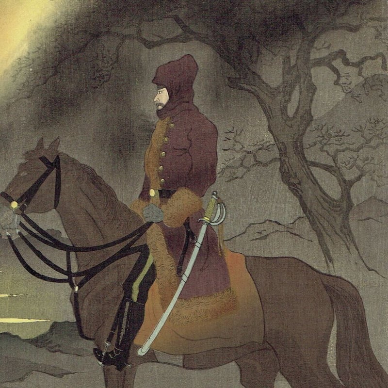 宣親「牛荘城附近之図」明治28年（1895）【浮世絵】 | 浮世絵販売