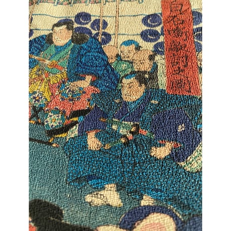 月岡芳年「縮緬絵」元絵-「白石噺敵討之図」元治元年【浮世絵】