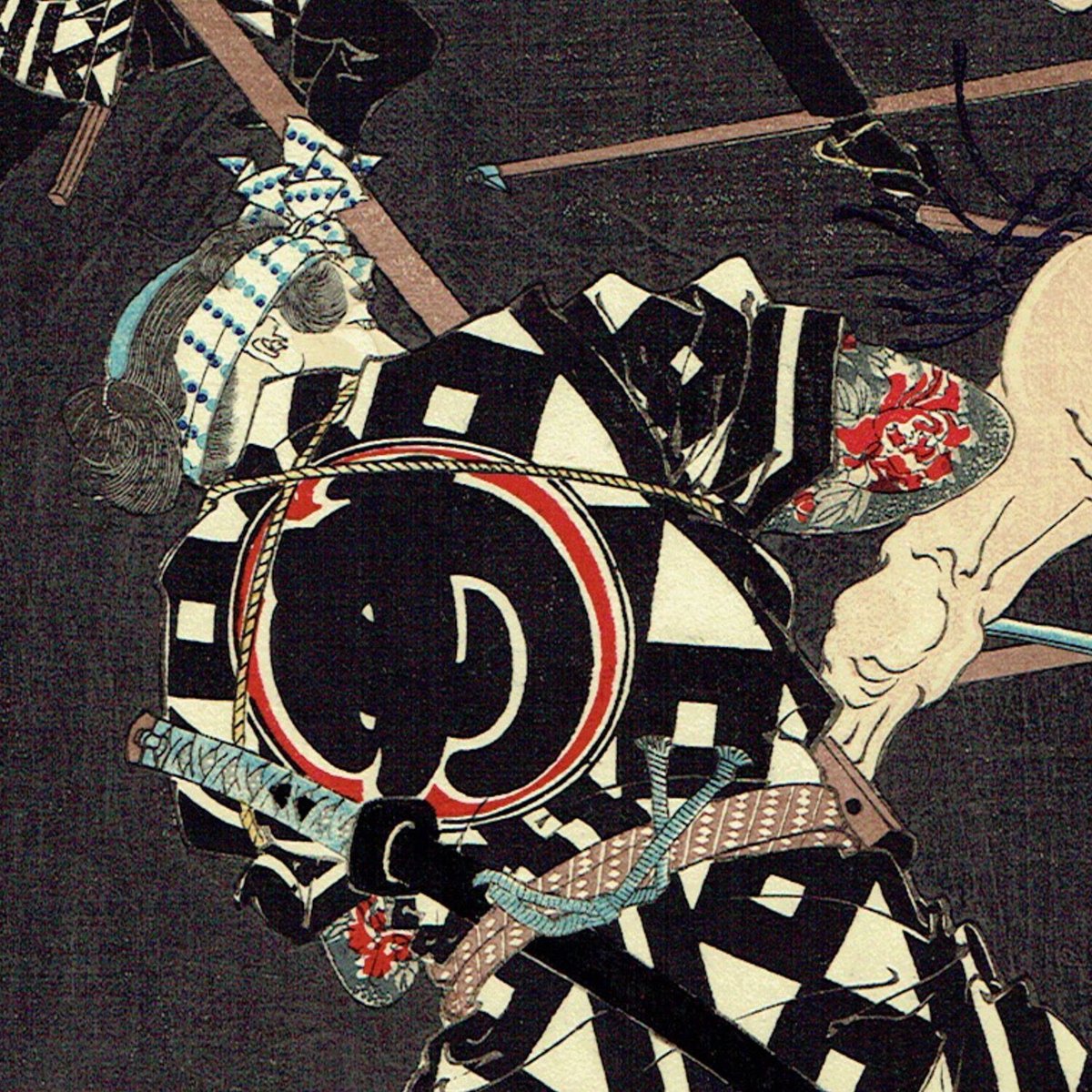 月岡芳年「新撰東錦絵 神明相撲闘争之図」明治19年(1886 月岡芳年「新撰東錦絵 神明相撲闘争之図」明治19年(1886