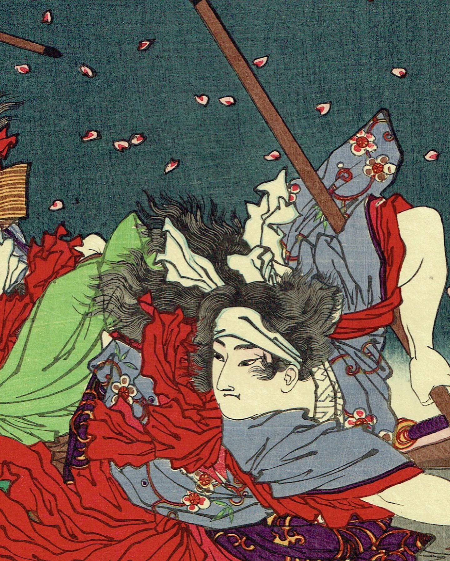 月岡芳年　鹿児嶋暴徒戦争図　浮世絵　木版　芳年 original