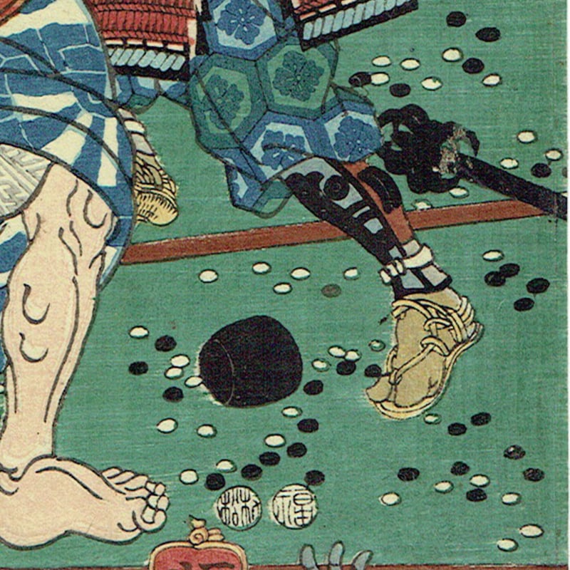 歌川芳員「佐藤四郎兵衛忠信」嘉永5年【浮世絵】 | 浮世絵販売 歌川芳員「佐藤四郎兵衛忠信」嘉永5年【浮世絵】 | 浮世絵販売