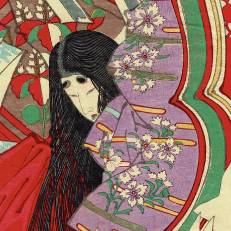 月岡芳年「矢嶋大合戦之図」明治14年(1881)【浮世絵】