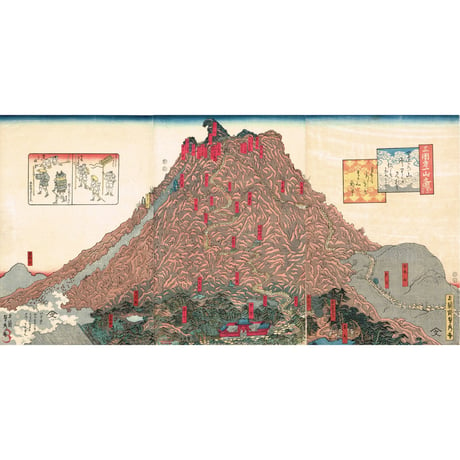 歌川貞秀「三国第一山之図」弘化4年～嘉永5年（1847～1852）【浮世絵】