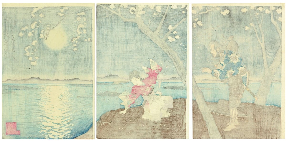 月岡芳年「東名所墨田川梅若之古事」明治16年【浮世絵】 | 浮世絵販売