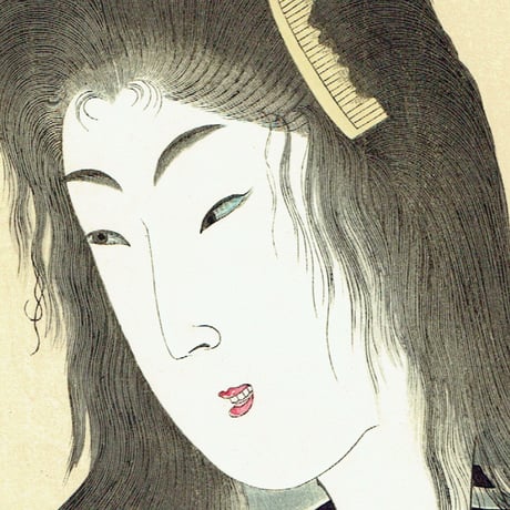 揚州周延「真美人 一」明治20年（1887）【浮世絵】
