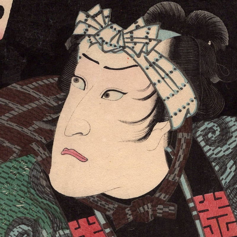 歌川芳艶 「江戸花夜の賑 二」万延一年(1860)【浮世絵】 | 浮世絵販売