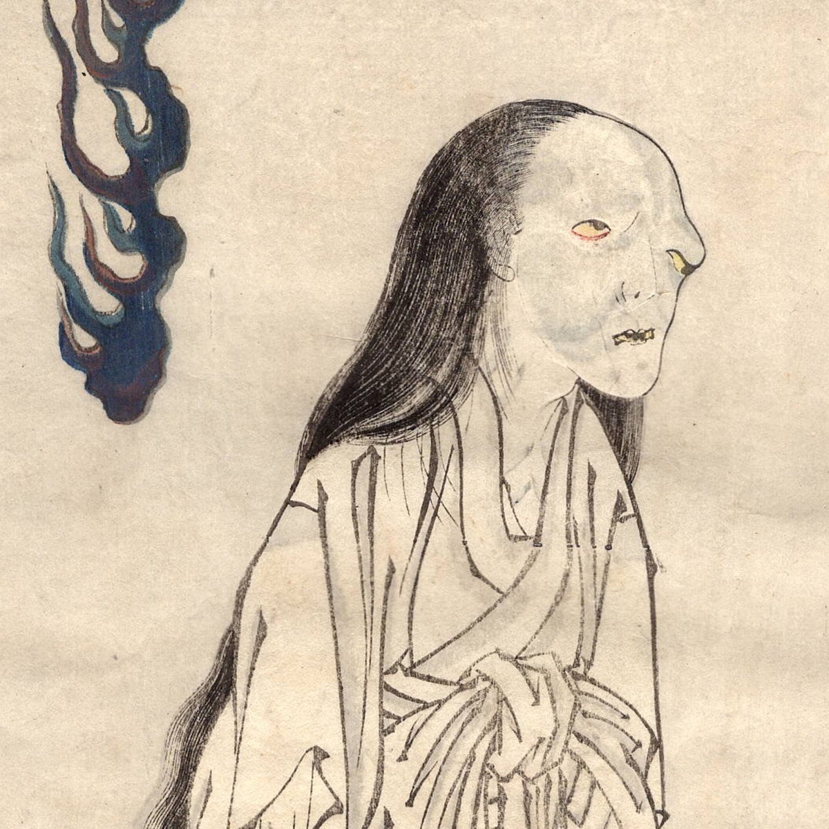 北州「お岩の霊 四谷怪談」文政9年(1826) 【浮世絵】 | 浮世絵販売