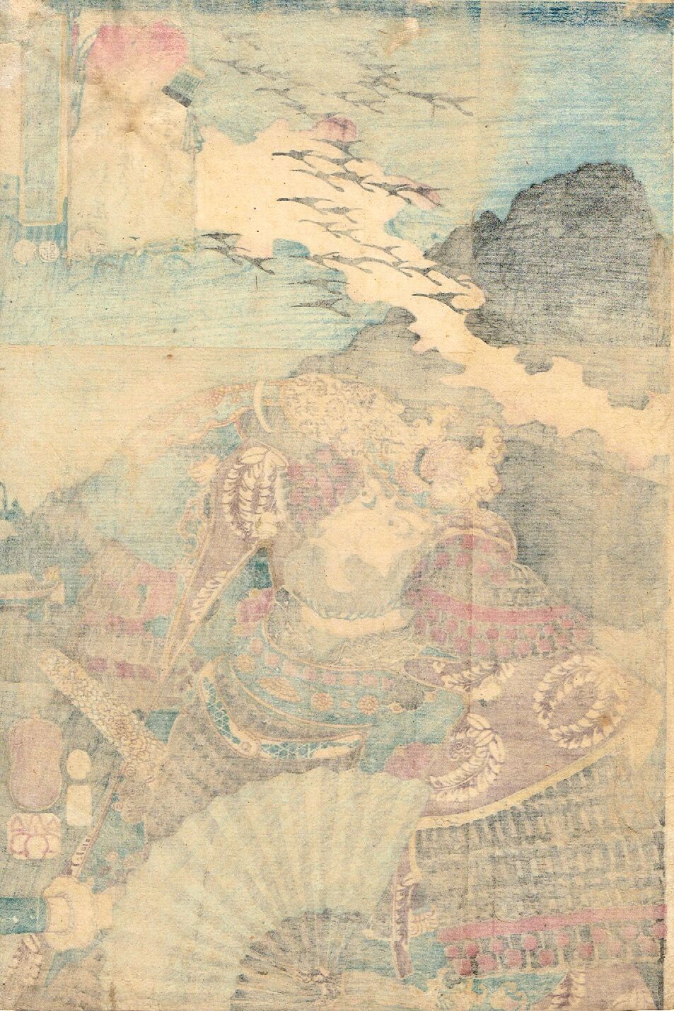 歌川国芳「燿武八景 北京落雁 藤原正清(加藤清正)」嘉永5年 歌川国芳「燿武八景 北京落雁 藤原正清(加藤清正)」嘉永5年