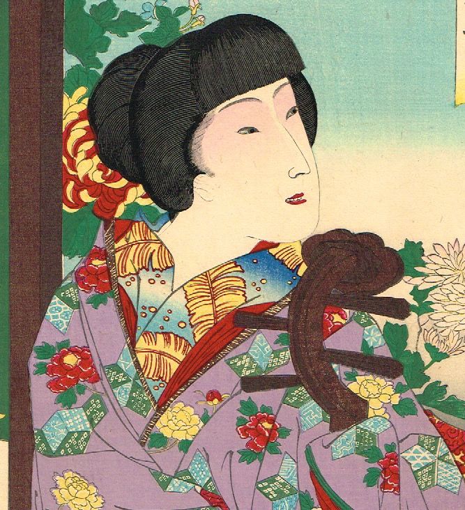 揚州周延 「東風俗年中行事 九月」明治23年【浮世絵】 | 浮世絵