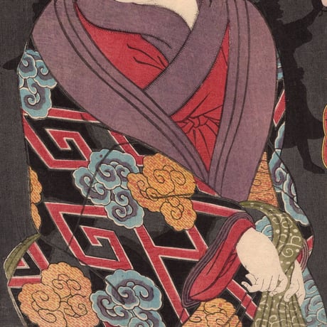 歌川芳艶 「江戸花夜の賑 七」万延一年(1860)【浮世絵】