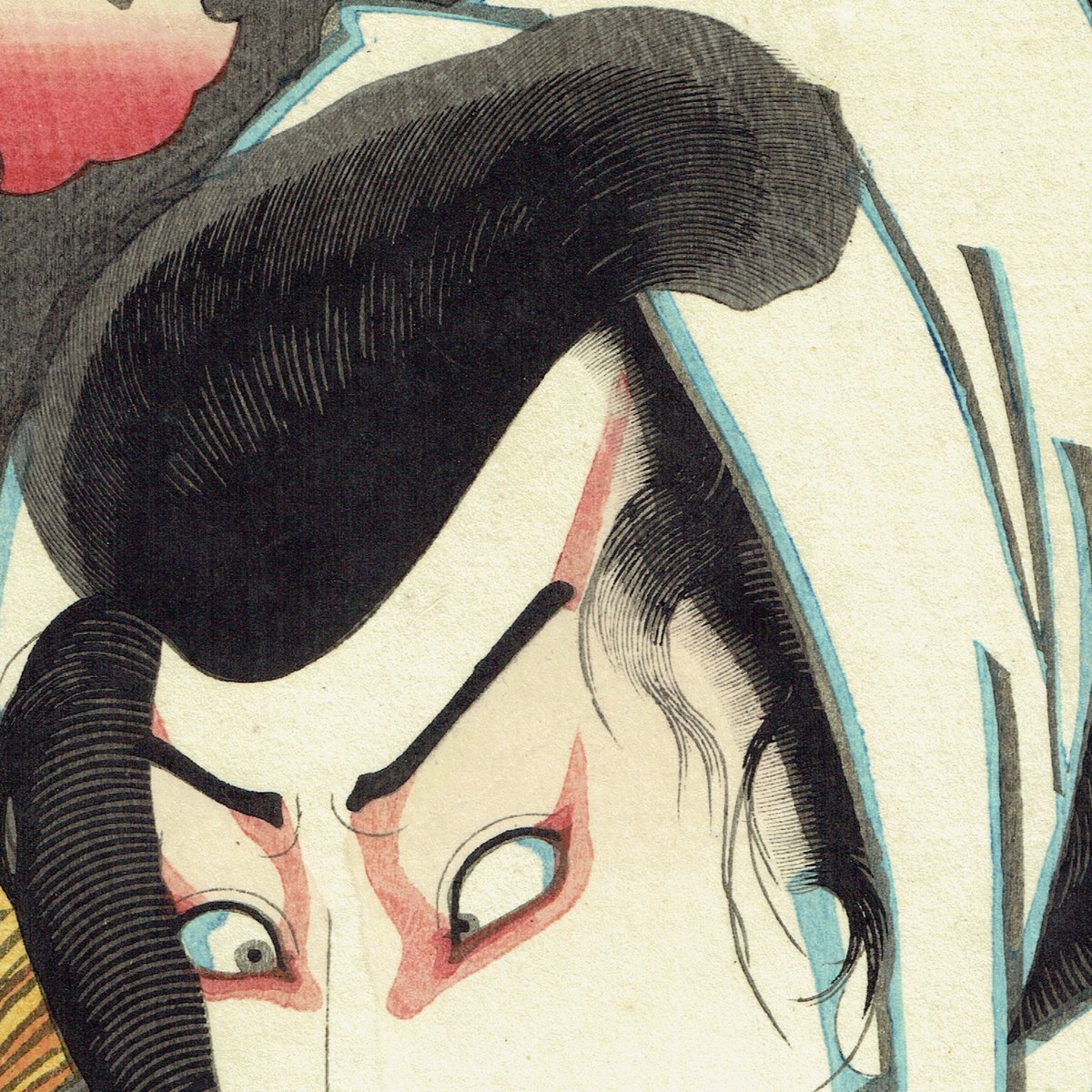 国貞二代 「八犬伝犬の草紙之内 金鞠八郎」嘉永5年（1852）【浮世絵