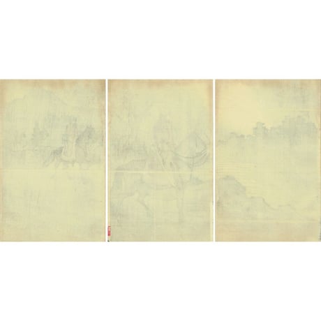 宣親「牛荘城附近之図」明治28年（1895）【浮世絵】