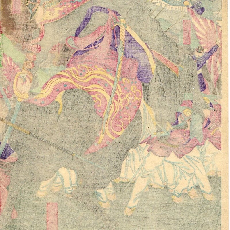 浮世絵 ２枚組 作者不明 浮世絵 2枚組 作者不明 浮世絵 2枚組 作者不明