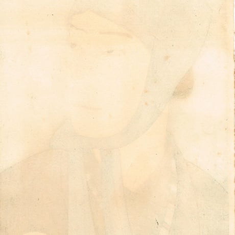 吉川観方「成駒屋の紙治　河庄の場　佐藤章太郎版」大正14年(1925)【浮世絵】