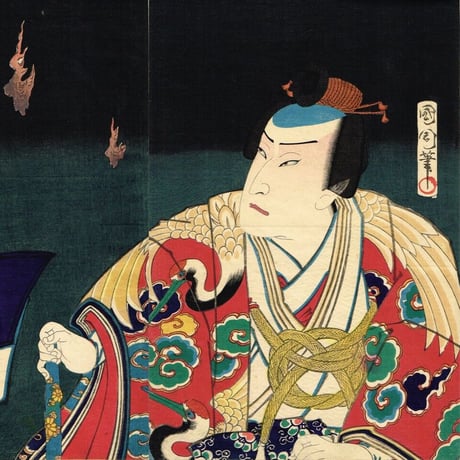 豊原国周 「義経千本桜 狐忠信」慶応3年(1867) 【浮世絵】