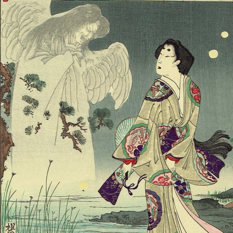 揚州周延「東錦昼夜競 伊賀の局」明治19年（1886）【浮世絵】