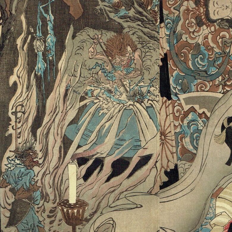 月岡芳年 「偐紫田舎源氏」 明治15年(1882)【浮世絵 月岡芳年 「偐紫田舎源氏」 明治15年(1882)【浮世絵