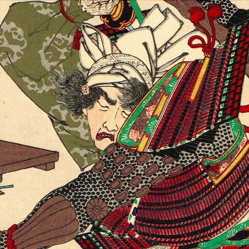 月岡芳年「月百姿 心観月 平友梅（手友梅）」明治19年【浮世絵