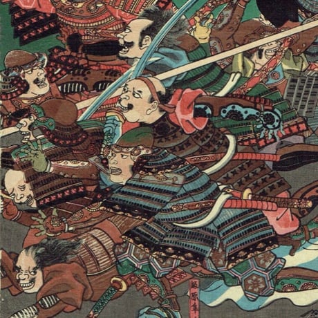 歌川国芳「水瓶砕名誉顕図」安政3年（1856）【浮世絵】
