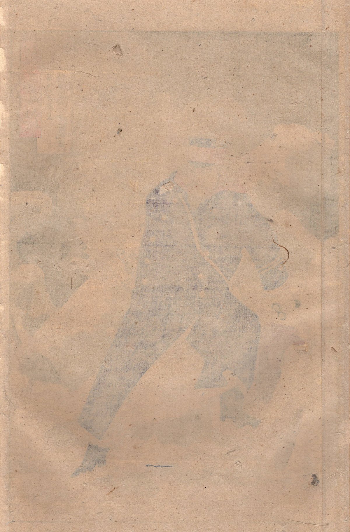 小林清親「陸海軍人高名鑑 陸軍少将 大寺安純」明治28年【浮世絵