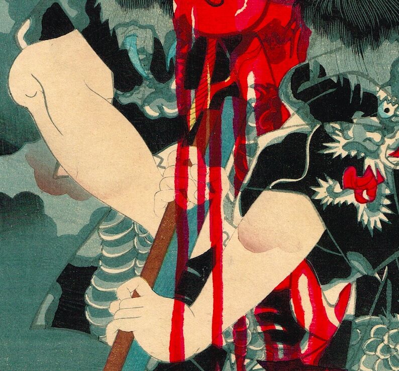 安達吟光「講談一席読切 中村芝翫 勢力富五郎」明治7年【浮世絵 安達吟光「講談一席読切 中村芝翫 勢力富五郎」明治7年【浮世絵