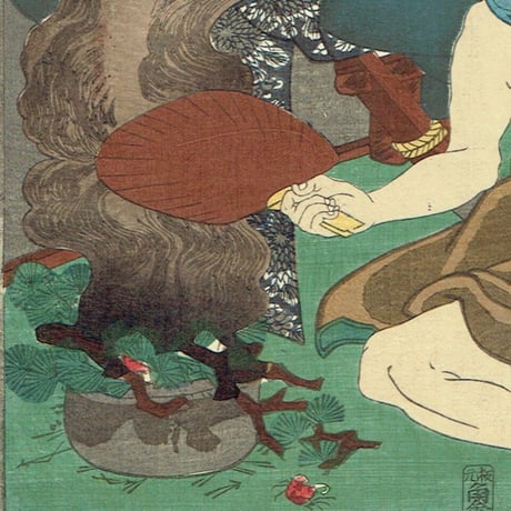 歌川国芳「見立廿四孝 呉猛」安政2年（1855）【浮世絵】
