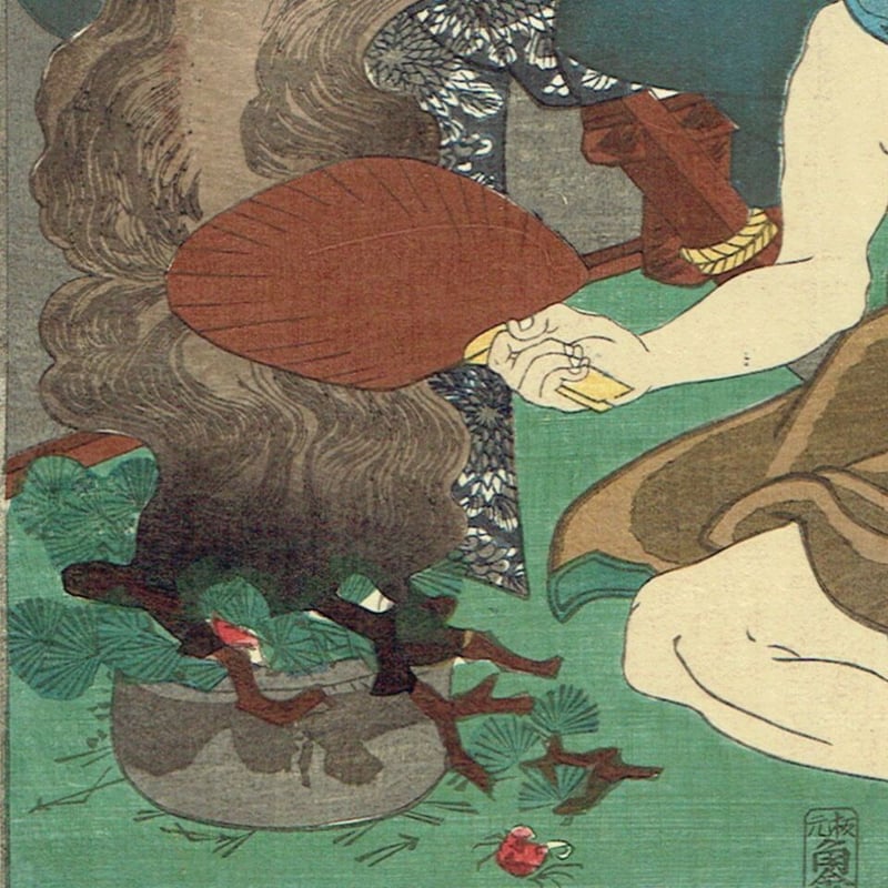 歌川国芳「見立廿四孝 呉猛」安政2年(1855)【浮世絵 歌川国芳「見立廿四孝 呉猛」安政2年(1855)【浮世絵
