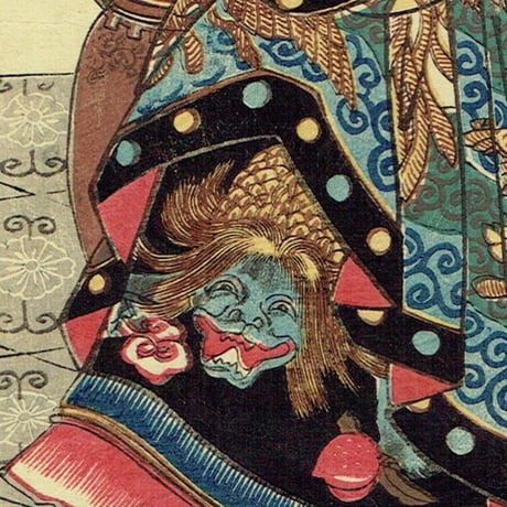 歌川国芳「通俗水滸伝豪傑百八人一個　豹子頭林冲」文政頃（1825年頃）【浮世絵】