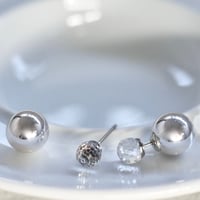 SWAROVSKI＆SILVER ball 3way  *pierce