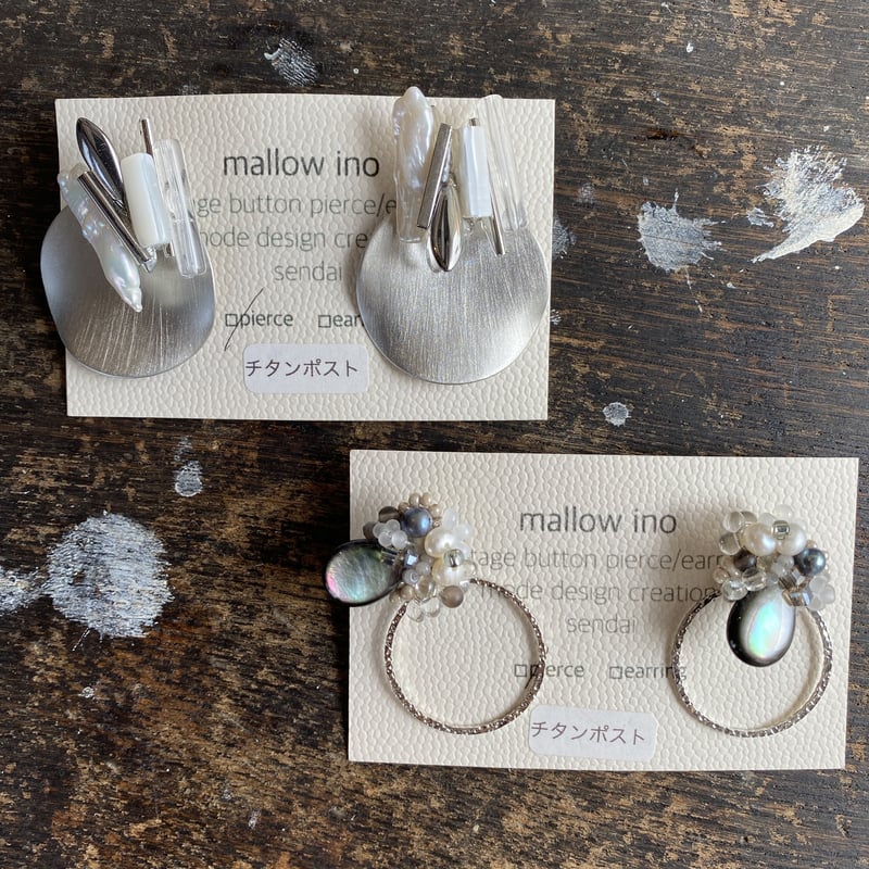 ［新品］mallow ino ピアス 新品］mallow ino フープピアス - メルカリ