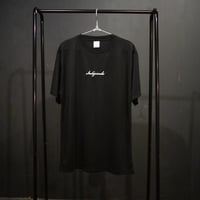 筆記体ロゴTシャツ ブラック【送料込】