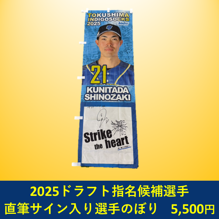 数量限定】2025NPBドラフト候補選手 サイン入りのぼり【送料込み
